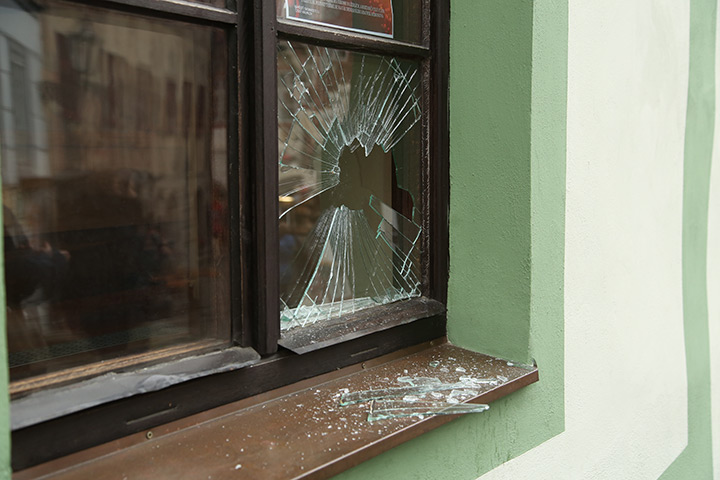 A2B Glass are able to board up broken windows while they are being repaired in Wickford.